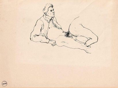 TOM KEOGH (1921-1980)
COUPLE EROTIQUE. Dessin...