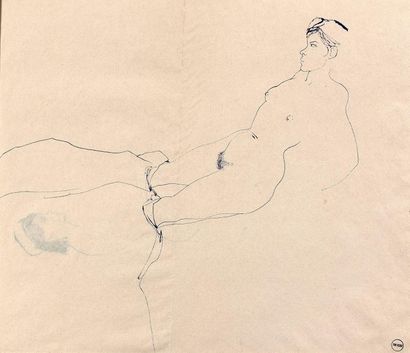 TOM KEOGH (1921-1980)
EUDE DE FEMME NUE ALLONGÉE....
