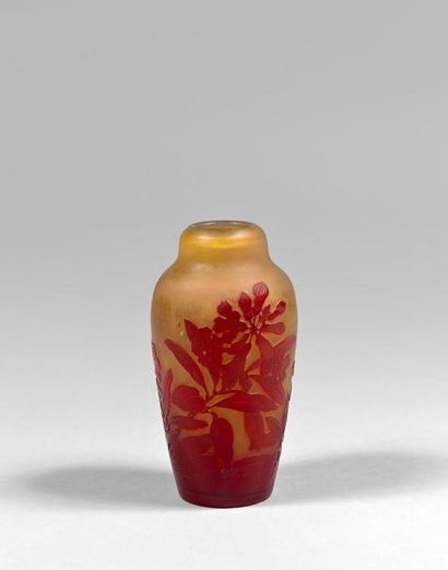Émile GALLÉ (1846-1904)
Petit vase de forme...