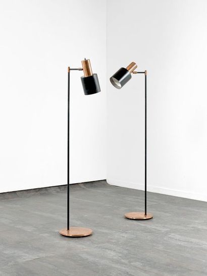 JO HAMMERBORG (1920-1982)
Paire de lampadaires...