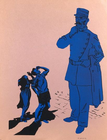 R. LAMON (XXème siècle)
LE GENDARME, 1975....