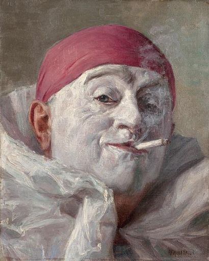 Armand HENRION (1875-1958)
CLOWN FUMANT....