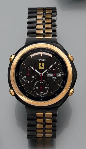 Montre bracelet d'homme chronographe à quatre...