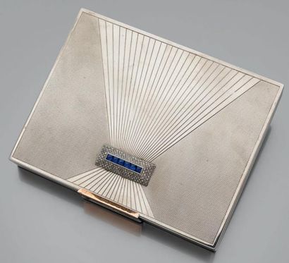 Boîte de beauté rectangulaire en métal dit...
