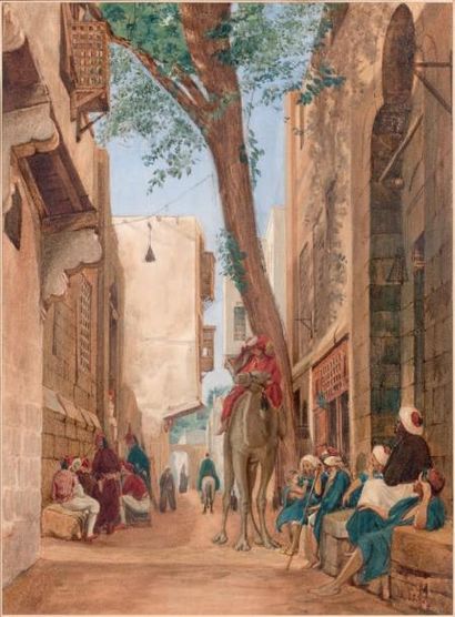 Ecole Orientaliste du XIXème siècle
RUE ANIMÉE...