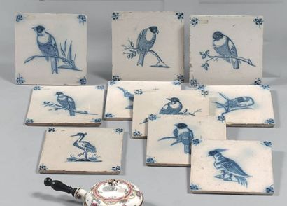 Delft, XVIIIème siècle
Suite de dix carreaux...
