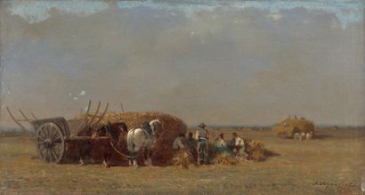 Jules VEYRASSAT (1828-1893)
LES MOISSONS....