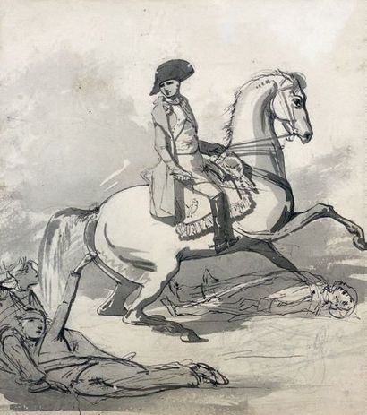 Auguste RAFFET (1804-1860)
NAPOLEON A CHEVAL....