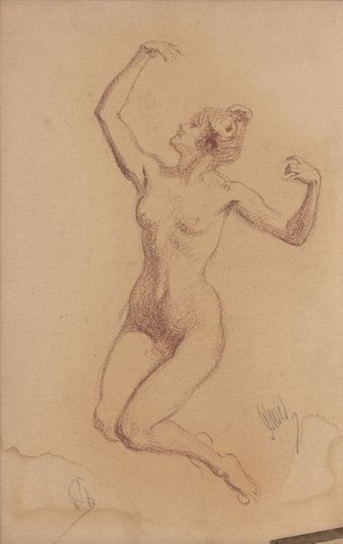 Jules CHÉRET (1836-1932)
MODÈLE AUX BRAS...
