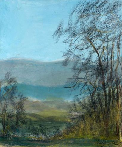 Gérard KIENTZY (XXème siècle)
LAC EN HESSE.
Huile,...