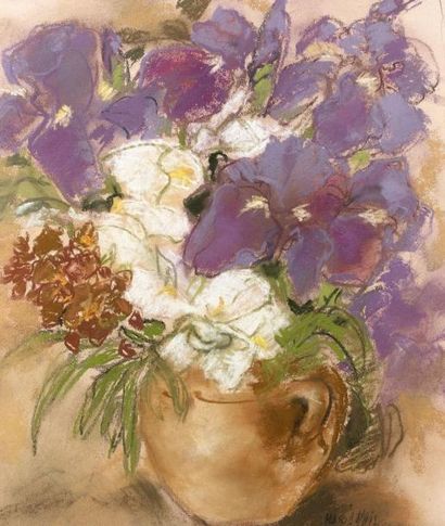 Maria LLUIS (née en 1931)

VASE DE FLEURS.
Pastel,...
