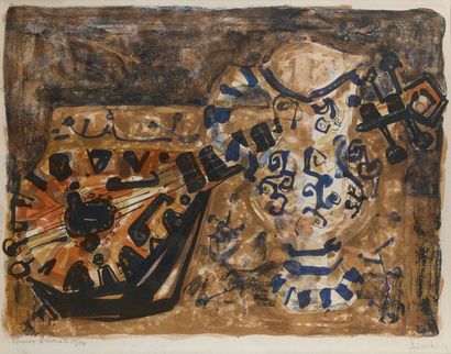 Paul AIZPIRI (né en 1919)

NATURE MORTE À...