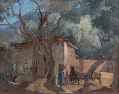 Jean BALDOUI (1890-1955)
LES OLIVIERS.
Huile...