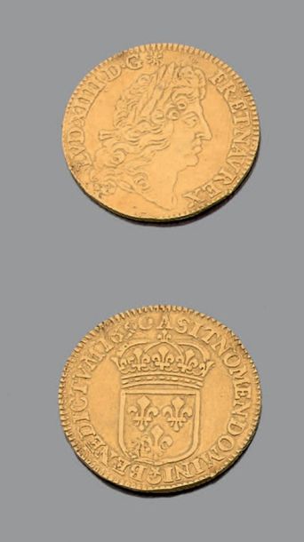 Louis XIV (1643-1715). Louis à l'écu. Rf....