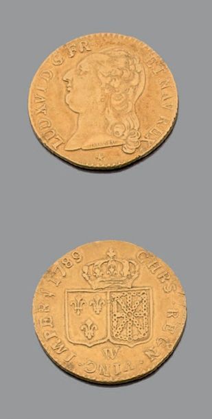 LOUIS XVI (1774-1793). Louis au buste nu....