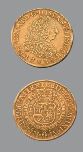 PEROU. FERDINAND VI (1746-1760). 8 escudos....
