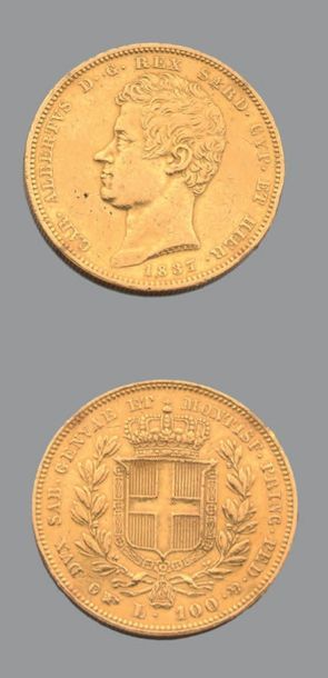 ITALIE. CHARLES ALBERT (1831- 1849). 100...