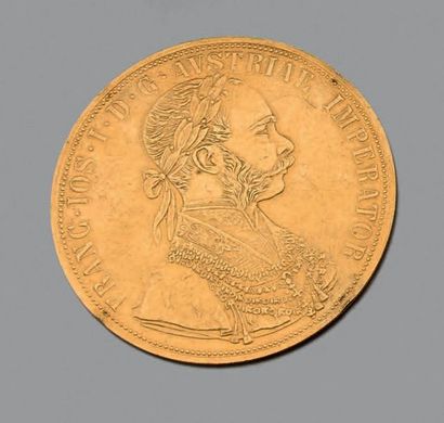 AUTRICHE. Quatre Ducats en or jaune. Refrappe...