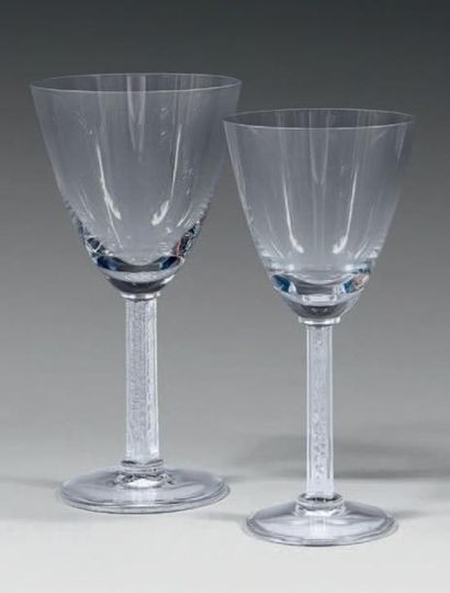 LALIQUE FRANCE

Partie de service de verres...