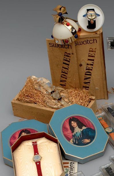 SWATCH

Lot de trois montres en édition limitée...