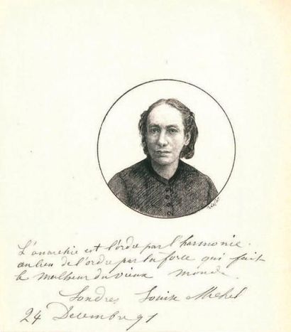 Louise MICHEL (1830-1905) militante révolutionnaire

Portrait...