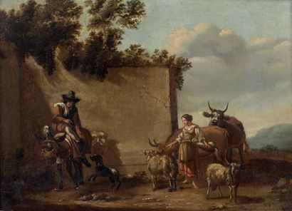 Atelier de Pieter Van BLOEMEN (1657-1720)
PAYSAGE...