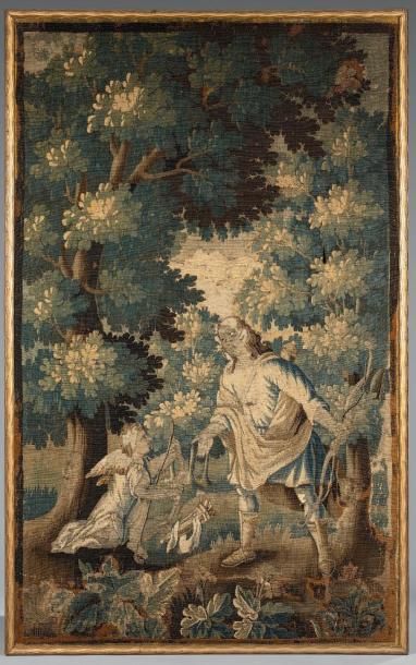Tapisserie d'Aubusson représentant un jeune...