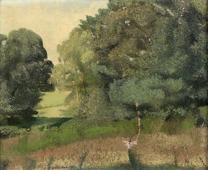 ÉDOUARD DEGAINE (1887-1967)

PAYSAGE VERDOYANT,...