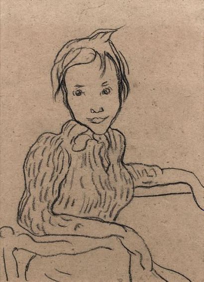 Louis VALTAT (1869-1952)
JEUNE FEMME ASSISE...