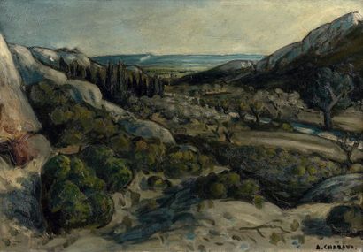 Auguste CHABAUD (1882-1955)
PAYSAGE PROVENÇAL.
Huile...