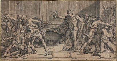 D'après Annibal CARRACHE, J. BELLI graveur
MERCURE...