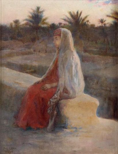 Paul LEROY (1860-1942)
SOIR A NAZARETH.
Huile...