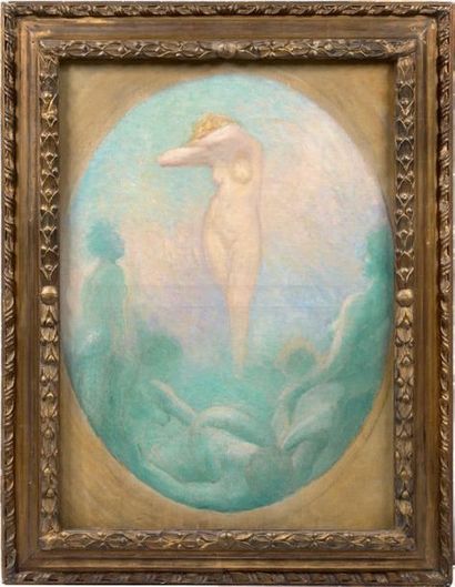 ECOLE FRANÇAISE DU DÉBUT DU XXÈME SIÈCLE
L'AURORE.
Huile...