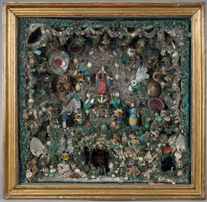 Paradis en verre filé de Nevers, papier mâché,...
