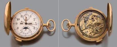 Montre de gousset chronographe savonnette...