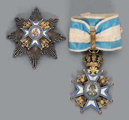SERBIE
ORDRE DE SAINT SAVA, institué en 1883.
Ensemble...