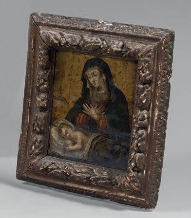 ECOLE FRANCAISE DU XVIIème SIECLE
LA VIERGE...
