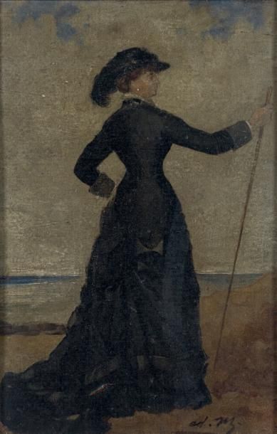 ECOLE FRANÇAISE DU DÉBUT DU XXÈME SIÈCLE
ELEGANTE...