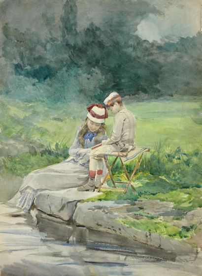 Adolphe LALAUZE (1838-1906)
ALPHONSE ET UNE...