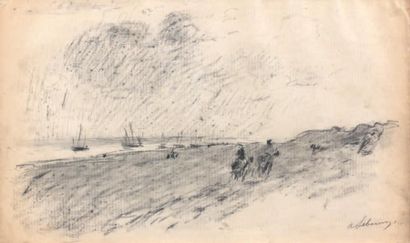 ALBERT LEBOURG (1849-1928)
CAVALIERS SUR...