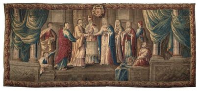 Importante tapisserie d'Aubusson représentant...