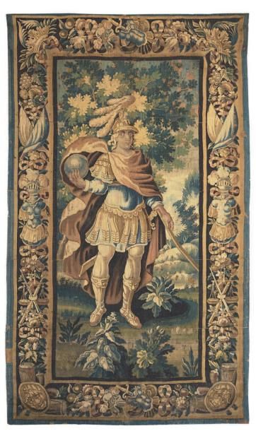Fragment de tapisserie d'Aubusson à sujet...
