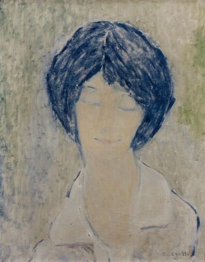 Jean CROTTI (1878-1958)
PORTRAIT DE FEMME.
Huile...