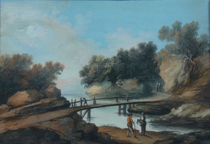 Ecole Française du XVIIIème siècle
PAYSAGE...