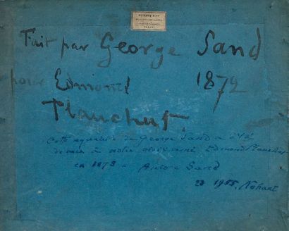 George SAND (1804-1876)
PAYSAGE A LA RIVIERE,...