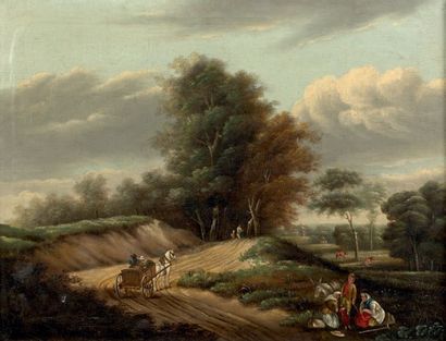 ECOLE FRANCAISE DU XIXème siècle
PAYSAGE...
