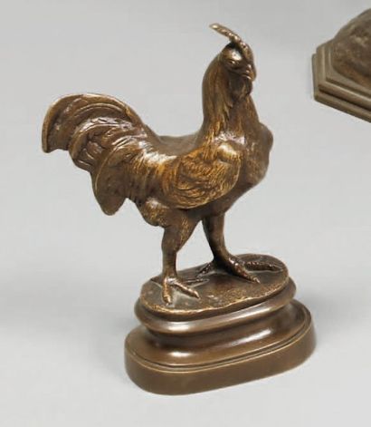 Rosa BONHEUR (1822-1899) :
COQ. Sculpture...