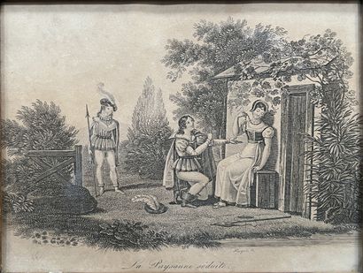 Ecole FRANCAISE du XVIIIe siècle : LA PUCELLE...