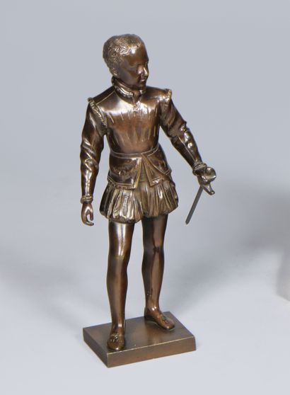 D'après BOSIO. Statue d'Henri IV enfant....