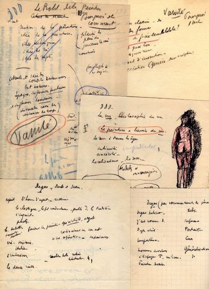 Paul VALERY.
Manuscrits et notes autographes...